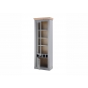 Vitriinkapp CHAMBORD helehall / tamm, 71x37xH201 cm