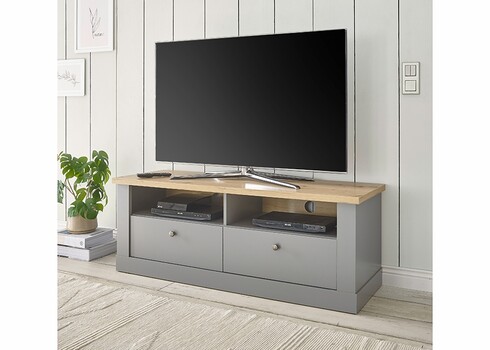 Tv-alus CHAMBORD helehall / tamm, 132x44xH48 cm