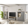 Tv-alus CHAMBORD helehall / tamm, 132x44xH48 cm