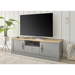 Tv-alus CHAMBORD helehall / tamm, 155x44xH48 cm