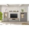Tv-alus CHAMBORD helehall / tamm, 155x44xH48 cm