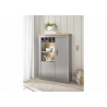 Kummut CHAMBORD helehall / tamm, 103x37xH142 cm