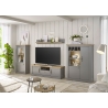 Kummut CHAMBORD helehall / tamm, 103x37xH142 cm