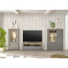 Kummut CHAMBORD helehall / tamm, 103x37xH142 cm