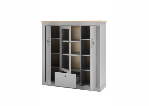 Kummut CHAMBORD helehall / tamm, 138x44xH142 cm