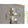 Kummut CHAMBORD helehall / tamm, 138x44xH142 cm
