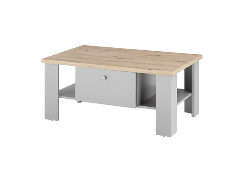 Diivanilaud CHAMBORD helehall / tamm, 107x67xH46 cm