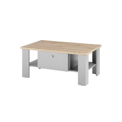 Diivanilaud CHAMBORD helehall / tamm, 107x67xH46 cm