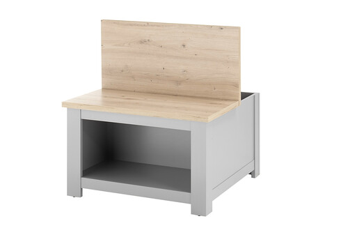 Diivanilaud CHAMBORD helehall / tamm, 83x83xH50 cm