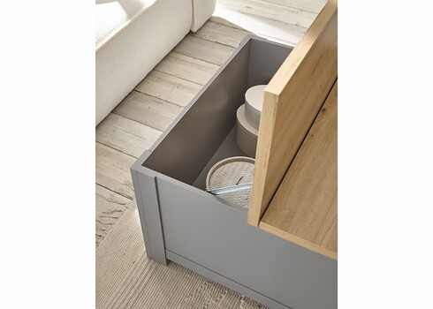 Diivanilaud CHAMBORD helehall / tamm, 83x83xH50 cm