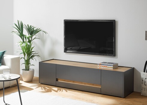 Tv-alus CITY antratsiit / tamm, 170x45xH42 cm