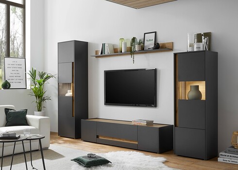 Tv-alus CITY antratsiit / tamm, 170x45xH42 cm