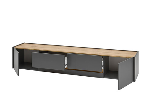 Tv-alus CITY antratsiit / tamm, 223x45xH42 cm