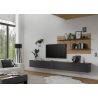 Tv-alus CITY antratsiit / tamm, 150x30xH35 cm