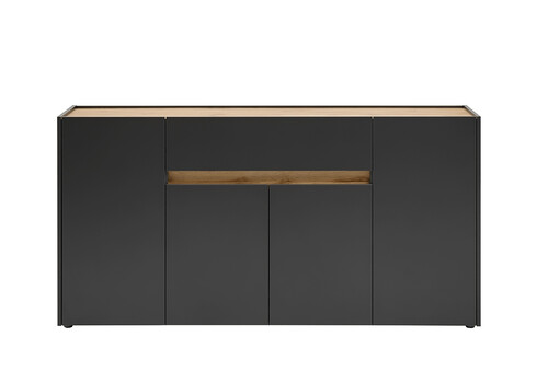 Kummut CITY antratsiit / tamm, 170x40xH86 cm