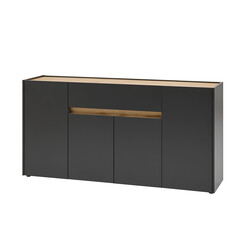 Kummut CITY antratsiit / tamm, 170x40xH86 cm