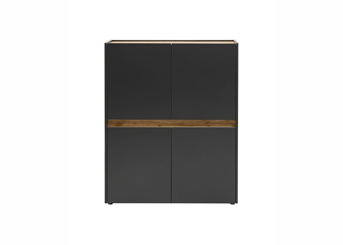 Kapp CITY antratsiit / tamm, 100x40xH122 cm