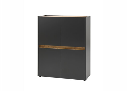 Kapp CITY antratsiit / tamm, 100x40xH122 cm