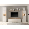 Tv-alus CITY valge / tamm, 170x45xH42 cm