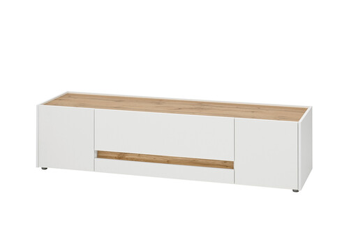 Tv-alus CITY valge / tamm, 170x45xH42 cm