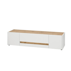 Tv-alus CITY valge / tamm, 170x45xH42 cm