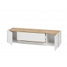 Tv-alus CITY valge / tamm, 170x45xH42 cm
