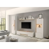 Tv-alus CITY valge / tamm, 170x45xH42 cm