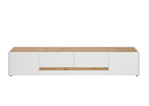 Tv-alus CITY valge / tamm, 223x45xH42 cm