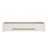 Tv-alus CITY valge / tamm, 223x45xH42 cm