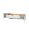 Tv-alus CITY valge / tamm, 223x45xH42 cm