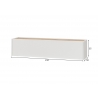 Tv-alus CITY valge / tamm, 150x30xH35 cm
