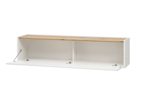 Tv-alus CITY valge / tamm, 150x30xH35 cm