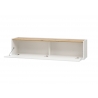 Tv-alus CITY valge / tamm, 150x30xH35 cm
