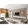 Diivanilaud CITY valge / tamm, 90x60xH38 cm