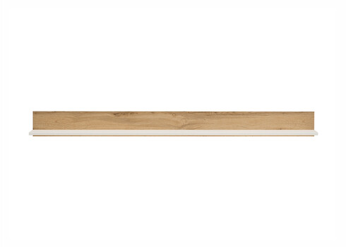 Seinariiul CITY valge / tamm, 170x17xH15 cm