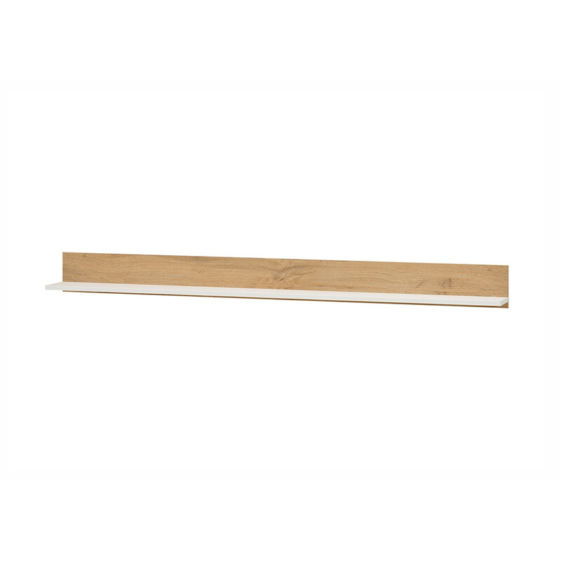 Seinariiul CITY valge / tamm, 170x17xH15 cm Seinariiul CITY valge / tamm, 170x17xH15 cm