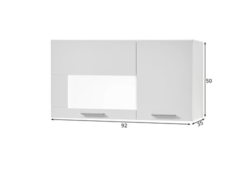 Seinakapp CORADO valge läige, 92x35xH50 cm