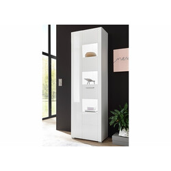 Vitriinkapp CORADO valge läige, 58x35xH192 cm