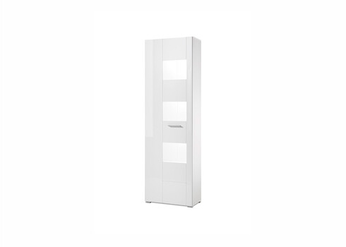 Vitriinkapp CORADO valge läige, 58x35xH192 cm