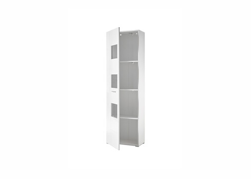 Vitriinkapp CORADO valge läige, 58x35xH192 cm