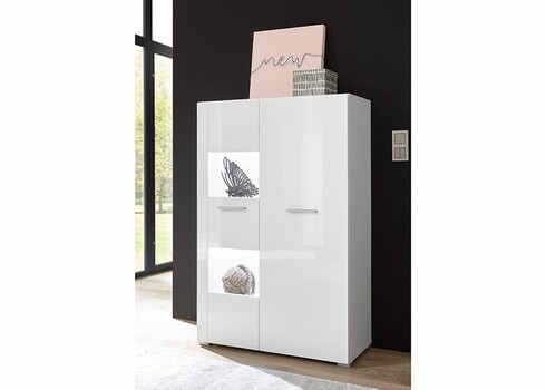 Vitriinkapp CORADO valge läige, 80x35xH123 cm