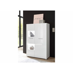 Vitriinkapp CORADO valge läige, 80x35xH123 cm