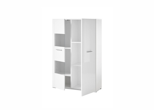 Vitriinkapp CORADO valge läige, 80x35xH123 cm