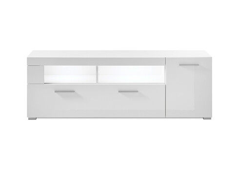 Tv-alus CORADE valge läige, 140x40xH48 cm