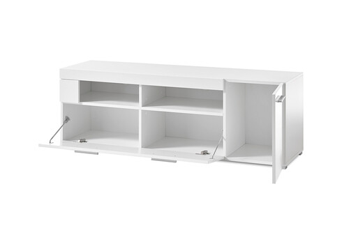 Tv-alus CORADE valge läige, 140x40xH48 cm