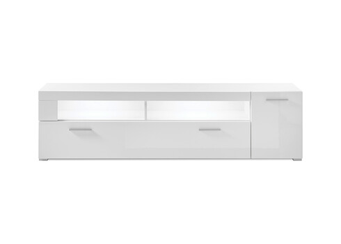 Tv-alus CORADO valge läige, 180x40xH48 cm