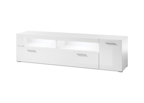 Tv-alus CORADO valge läige, 180x40xH48 cm