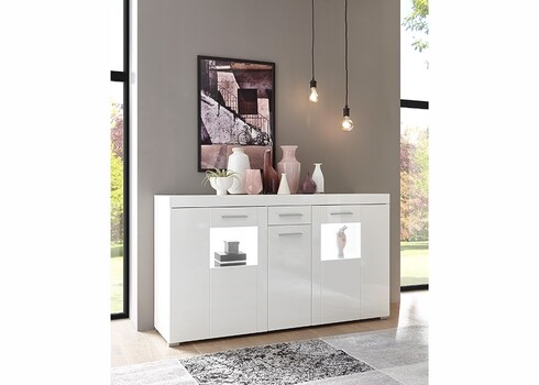 Kummut CORADO valge läige, 144x40xH82 cm