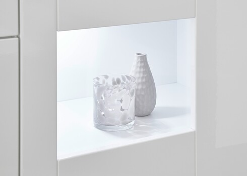 Kummut CORADO valge läige, 144x40xH82 cm