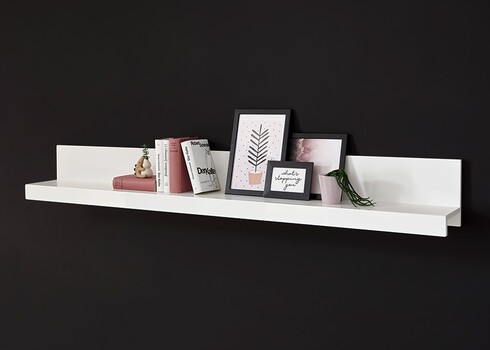 Seinariiul CORADO valge läige, 180x20xH22 cm